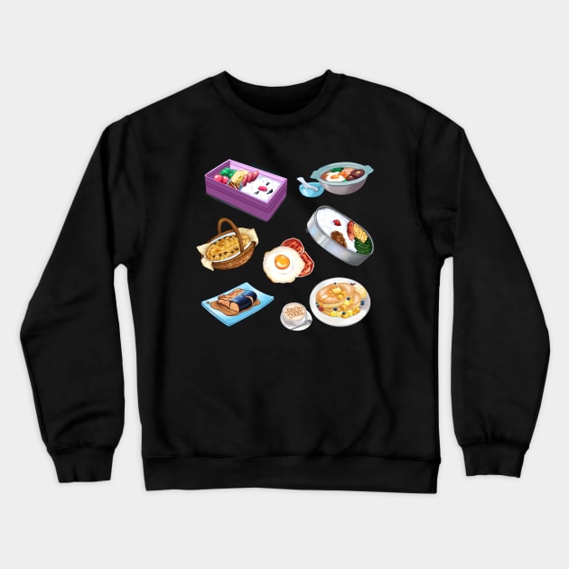 Anime Delicious Delights Crewneck Sweatshirt by 1 in 100